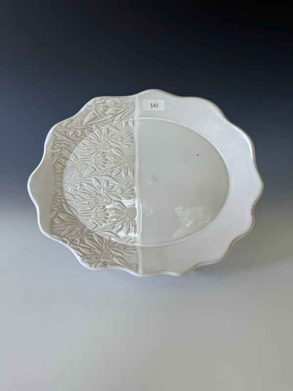 White Small Platter