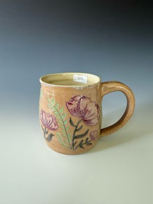Mug - Carved Floral