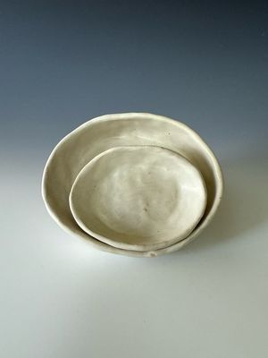 Alabaster Ring Dishes, Set of 2