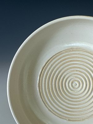 Garlic Grater, Folk Art White, Imperfect
