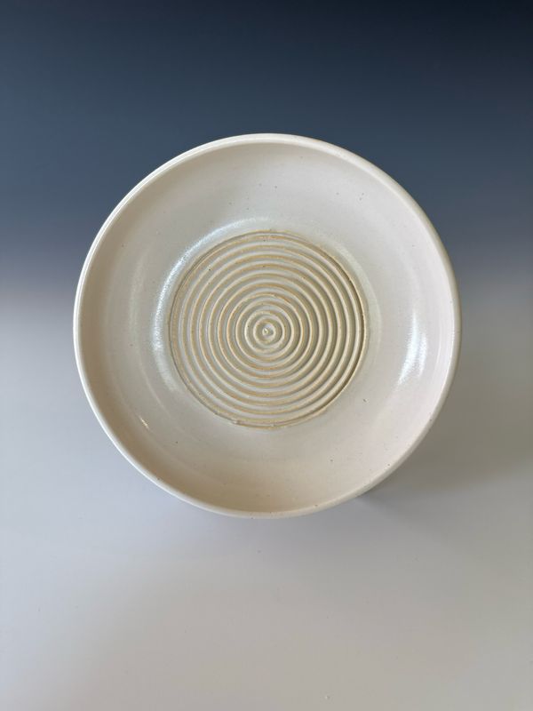 Garlic Grater, Folk Art White, Imperfect