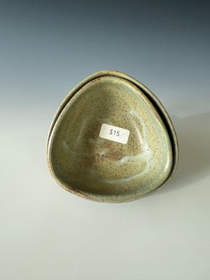 Triangle Nesting Dishes, Set of 2