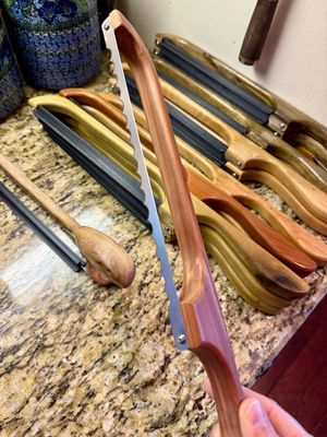 Hand Crafted Wood Bread Knife