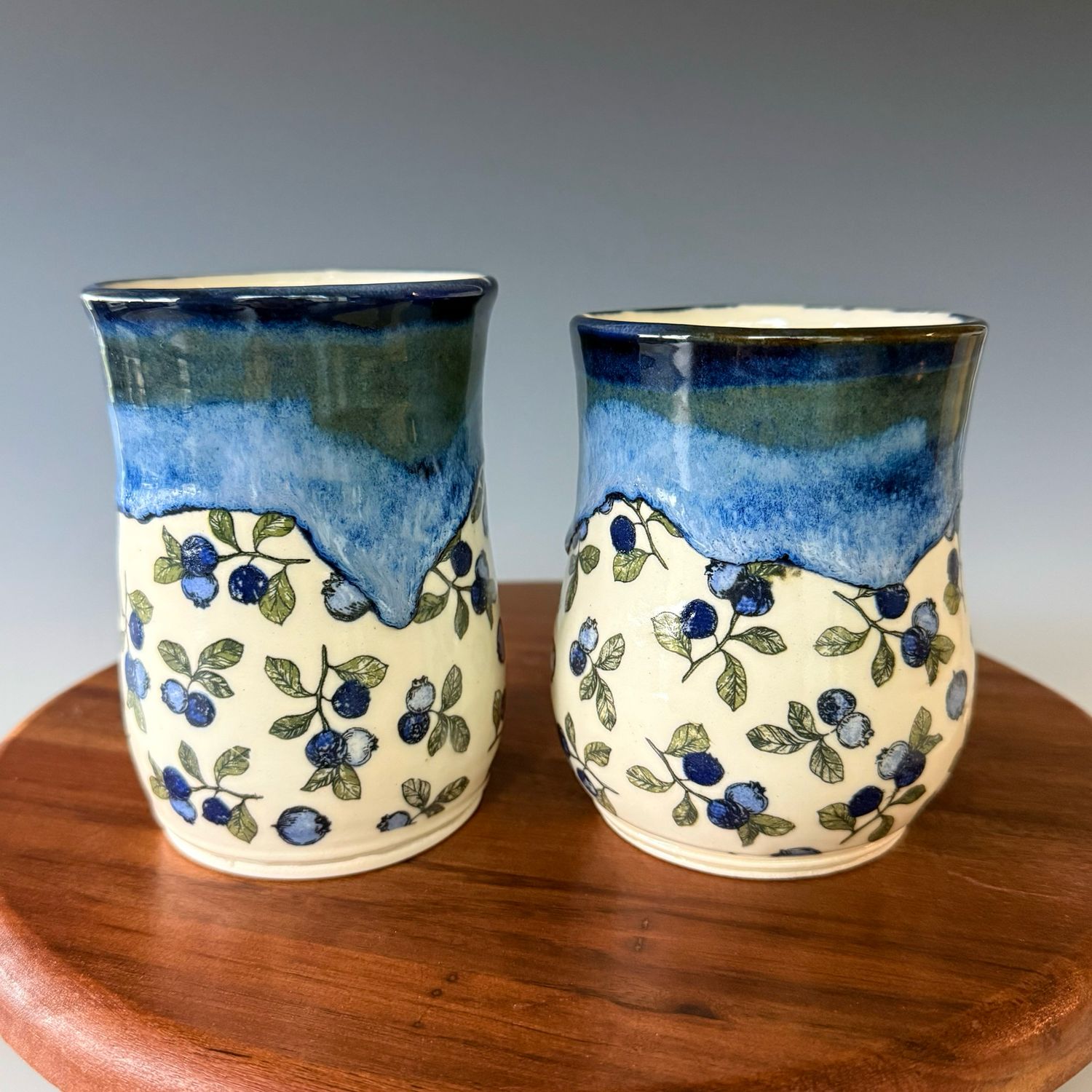 Blueberry Print Tumbler