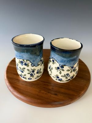 Blueberry Print Tumbler