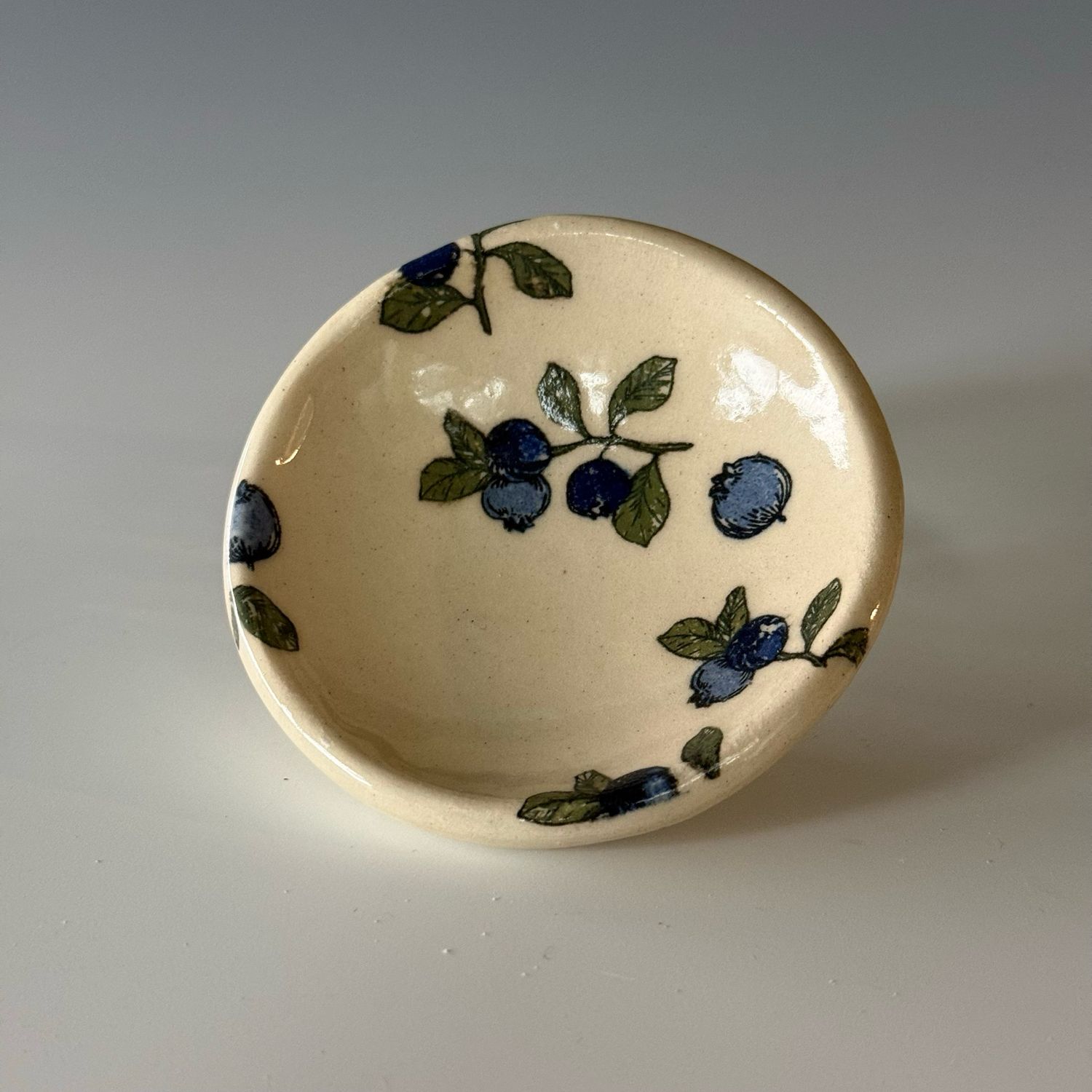 Blueberry Print Ring Dish