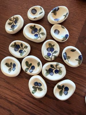 Blueberry Print Worry Stone