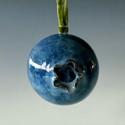 Custom Order: 3 Blueberries for Keychain