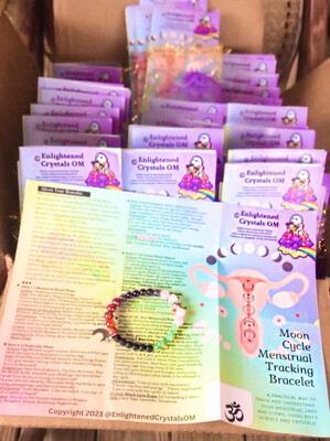 (100pc) Moon Cycle Tracking Bracelets
