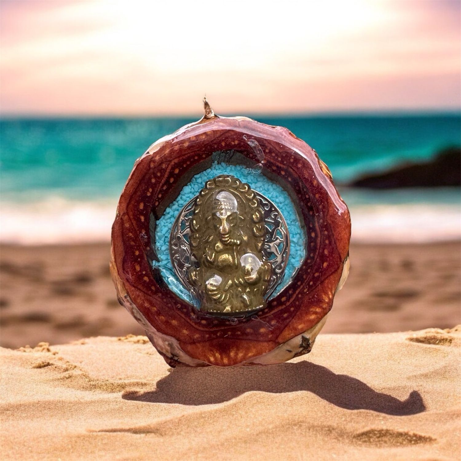 Ganesha Turquoise Pinecone