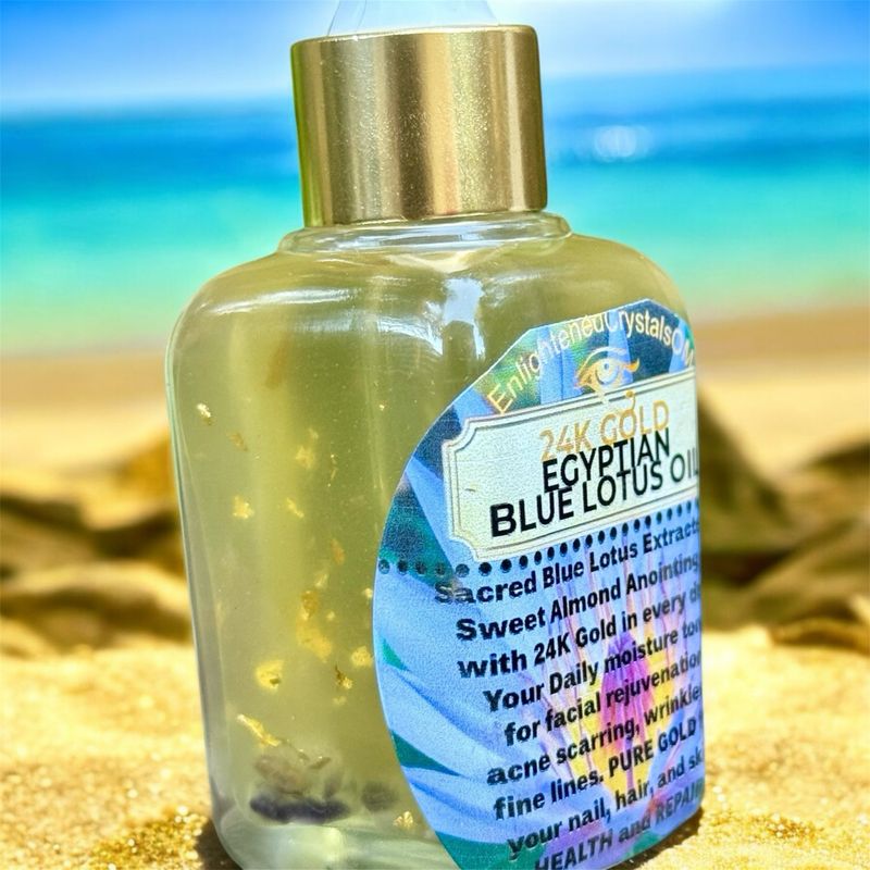 24k Gold Egyptian Blue Lotus Oil