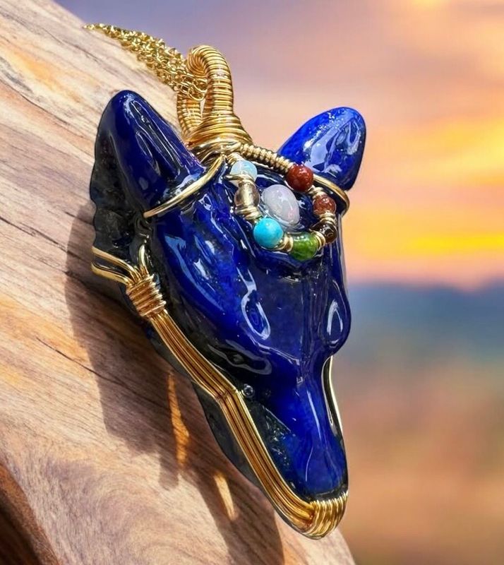 Lapis Lazuli Wolf &amp; Opal