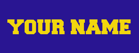 Customization (name on sleeve)