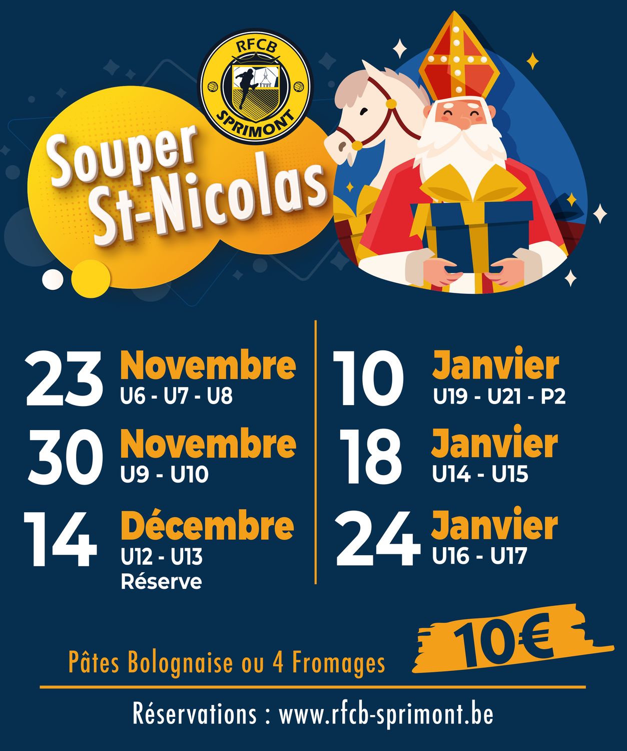 Réservation Saint-Nicolas