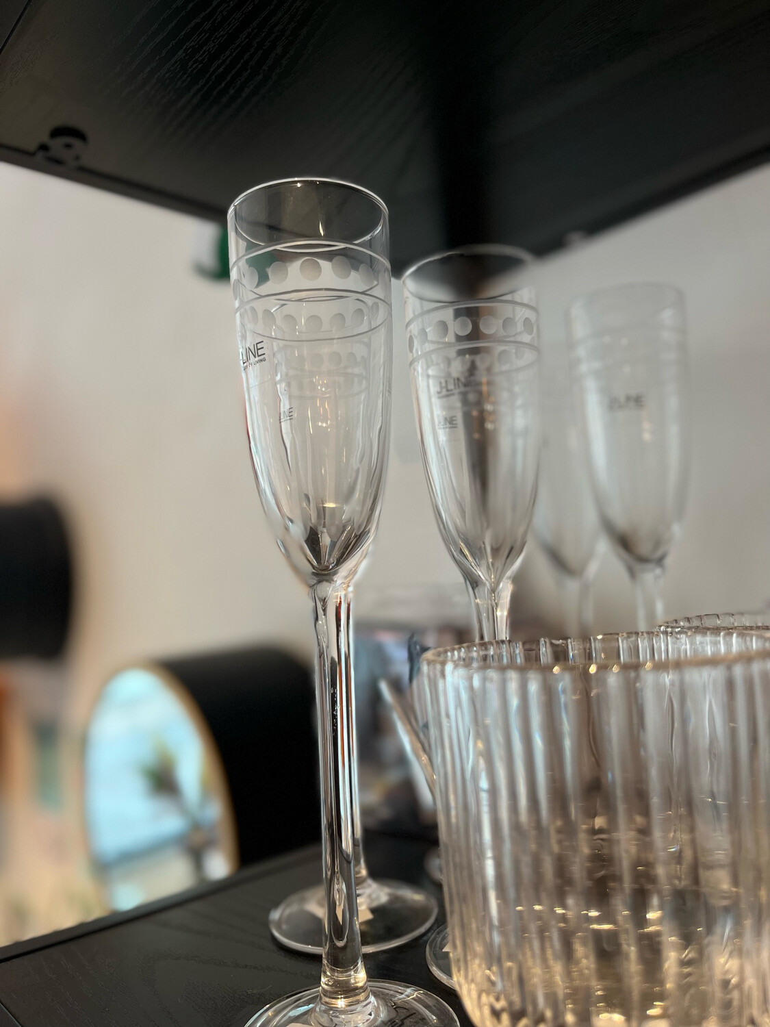 Jline Champagneglas Bolpatroon 4stuks