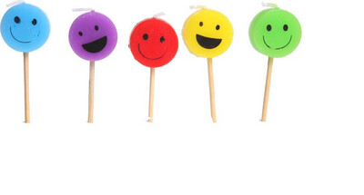 Mini Kaars Smiley