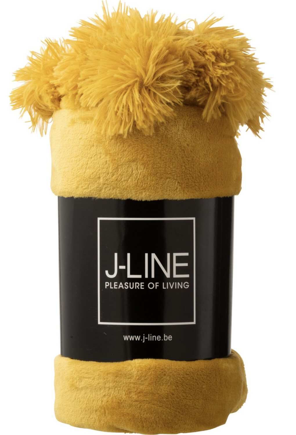 Plaid Pompom Jline Oker