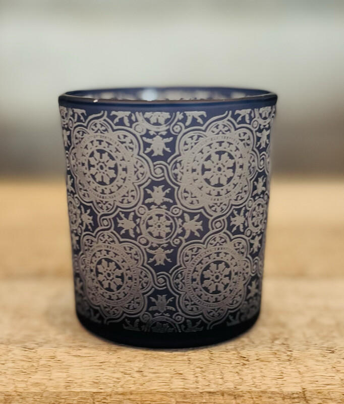 Theelicht Glas Mandala Jeans