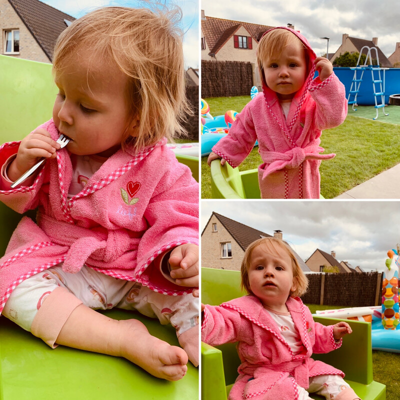 Lief! Badjas Roze 1-2 Jaar