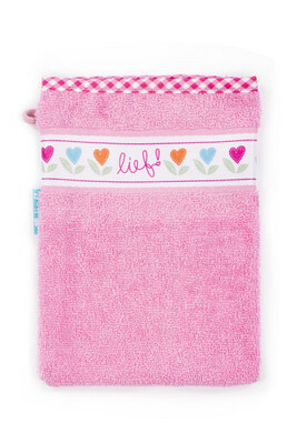 Washandje Lief! Roze 
