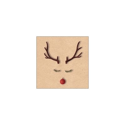Serviet 33cm Christmas Reindeer Nature