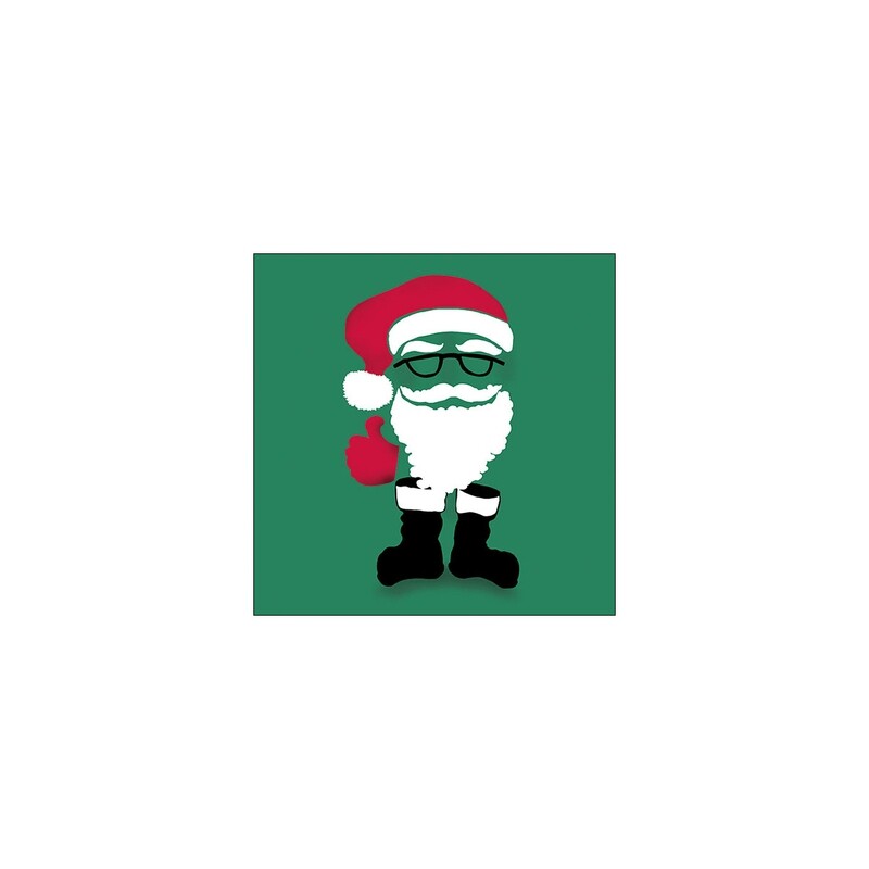 Serviet 33cm Invisible Santa Green