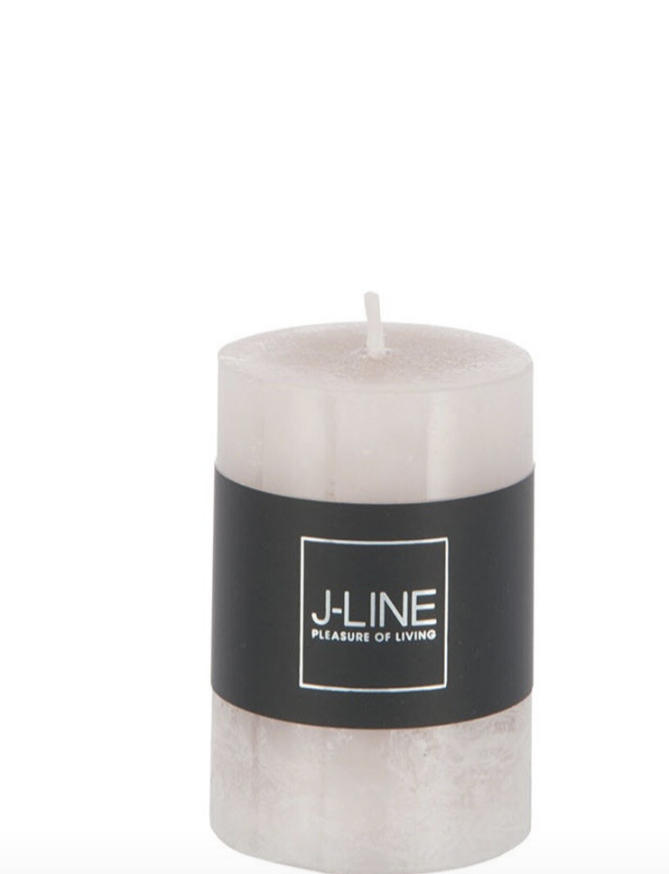 Cilinderkaars Lichtgrijs S18H Jline 