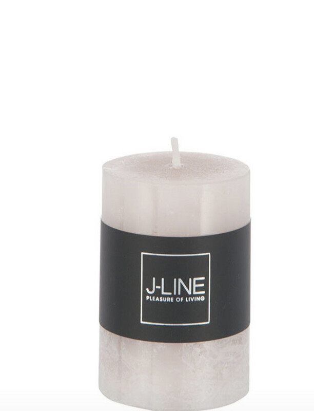 Cilinderkaars Lichtgrijs S18H Jline 