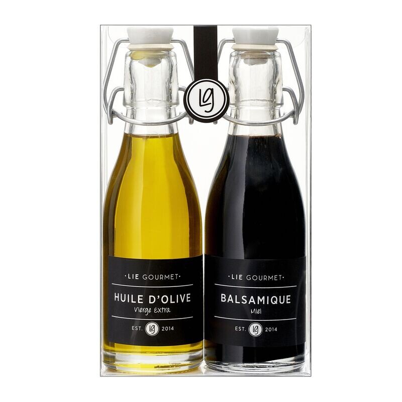 GIFT BOX OLIJFOLIE EN BALSAMICOO AZIJN (2 X 2)