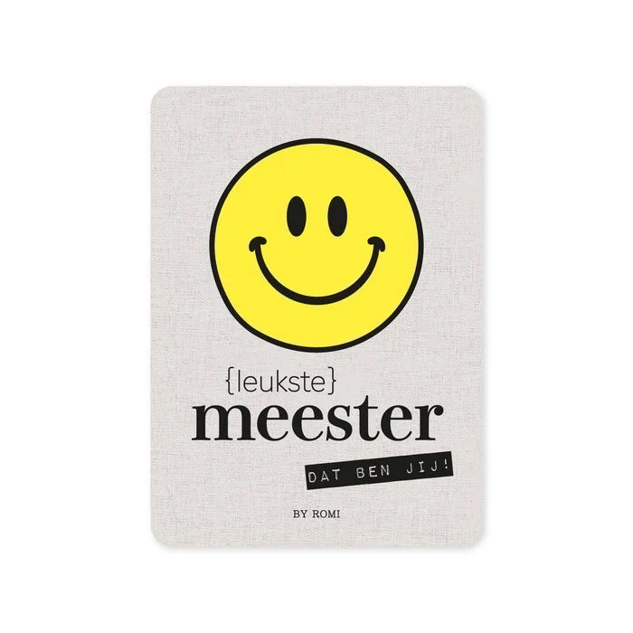Kaart de Leukste Meester Dat Ben Jij