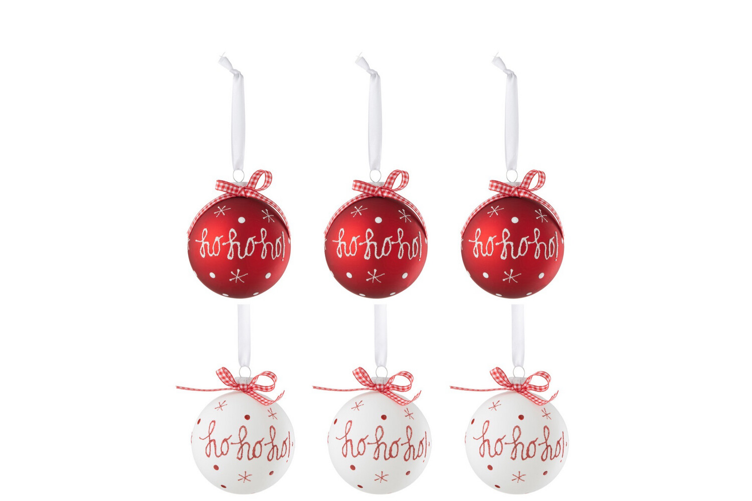 Kerstballen Hohoho 3+3