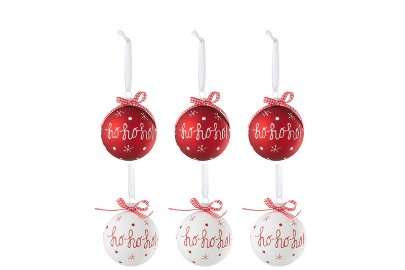 Kerstballen Hohoho 3+3