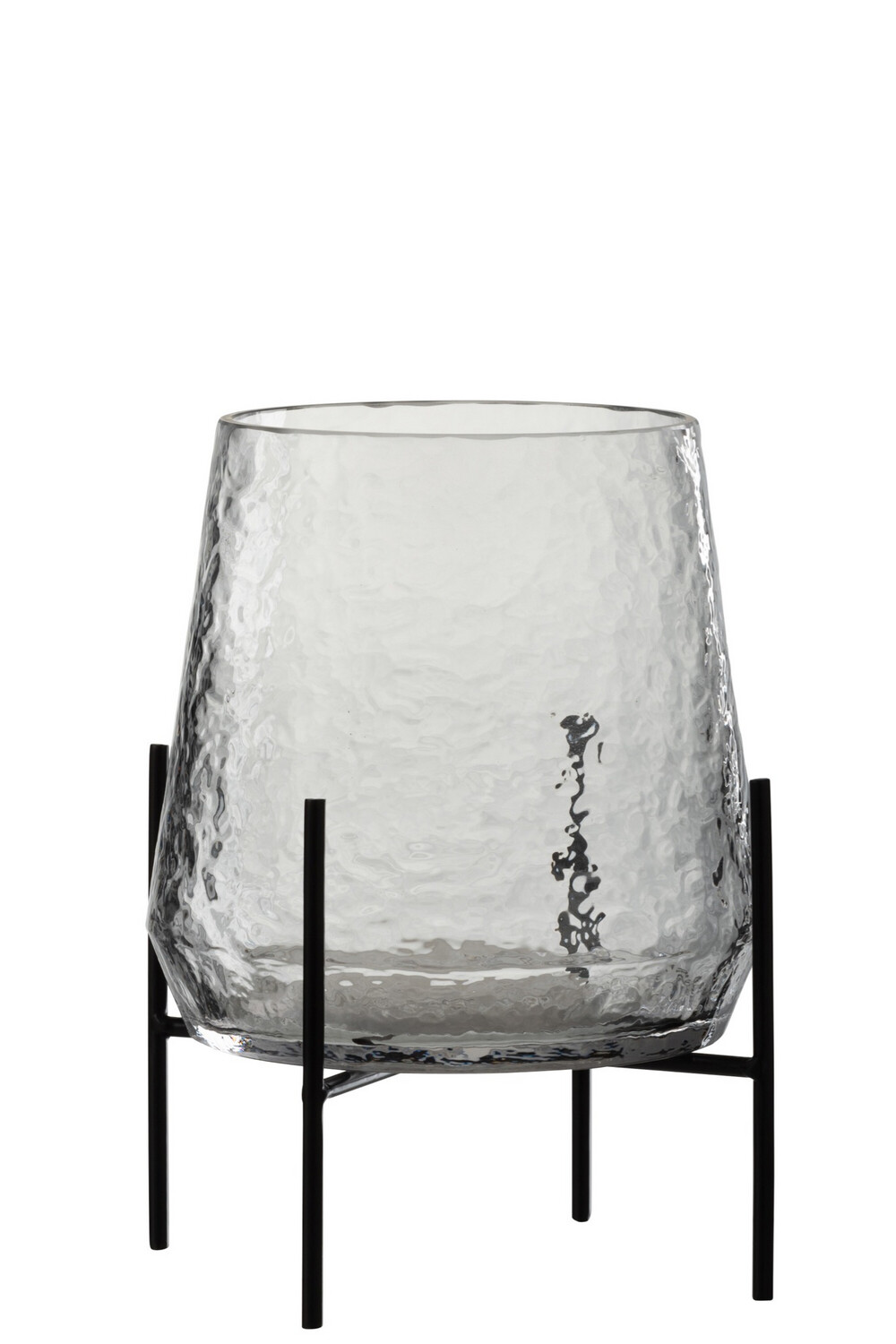 Vaas + Voet Oneffen Glas Transparant