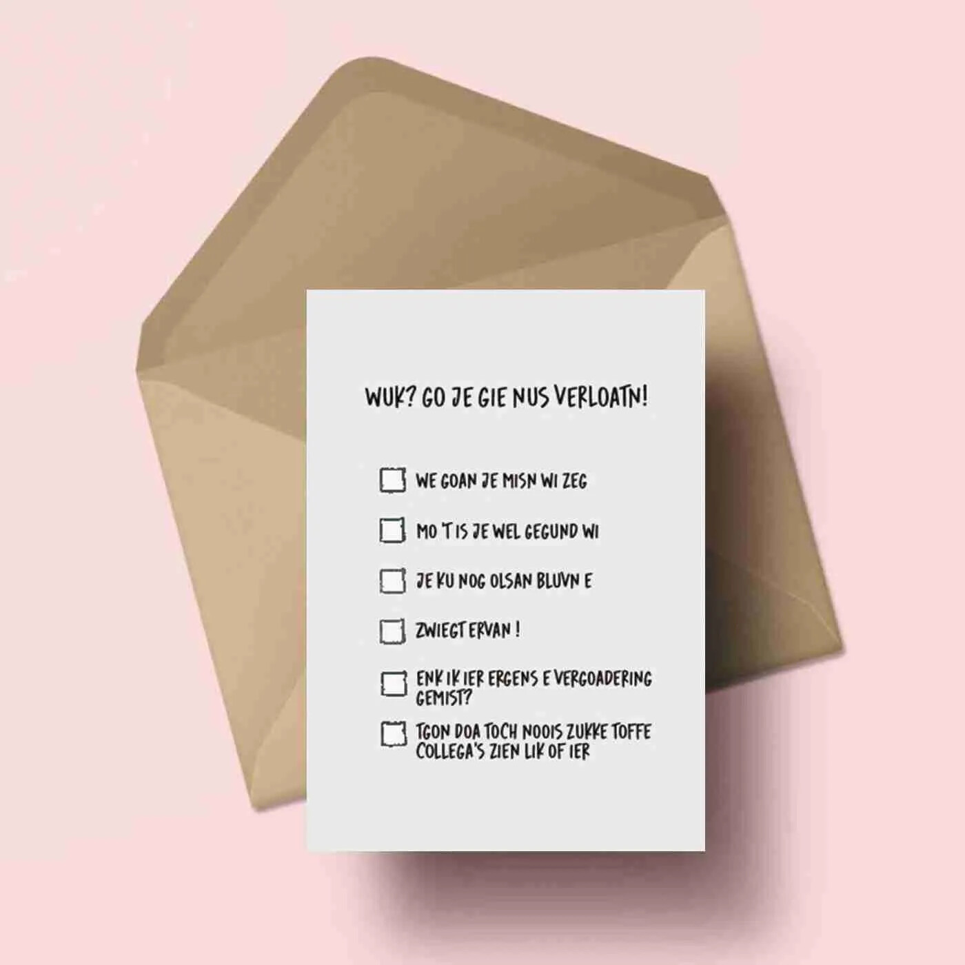 Wok go je gie nus verloatn?!