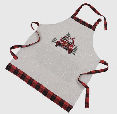 Schort Auto Kerstman
