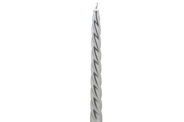GEDRAAIDE KAARS SET4 ZILVER D2.2XH23CM