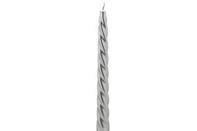 GEDRAAIDE KAARS SET4 ZILVER D2.2XH23CM