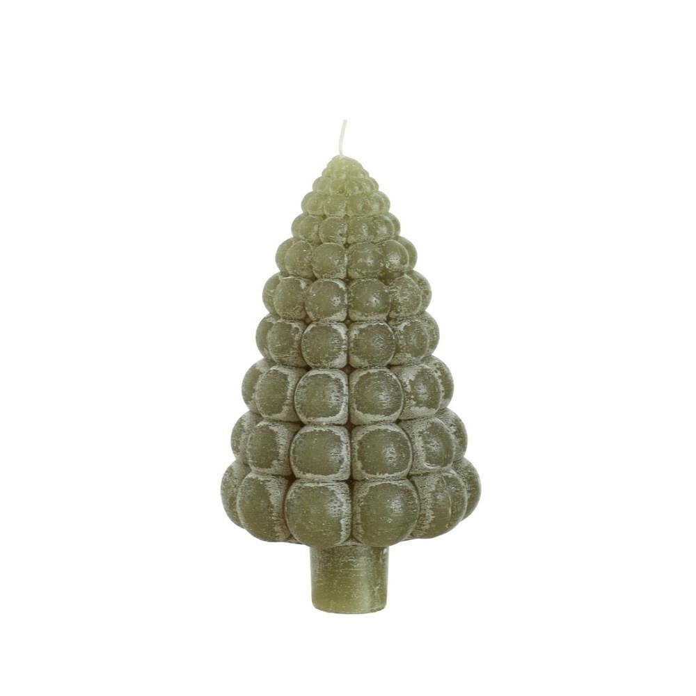 Groene boom bubbel kaars