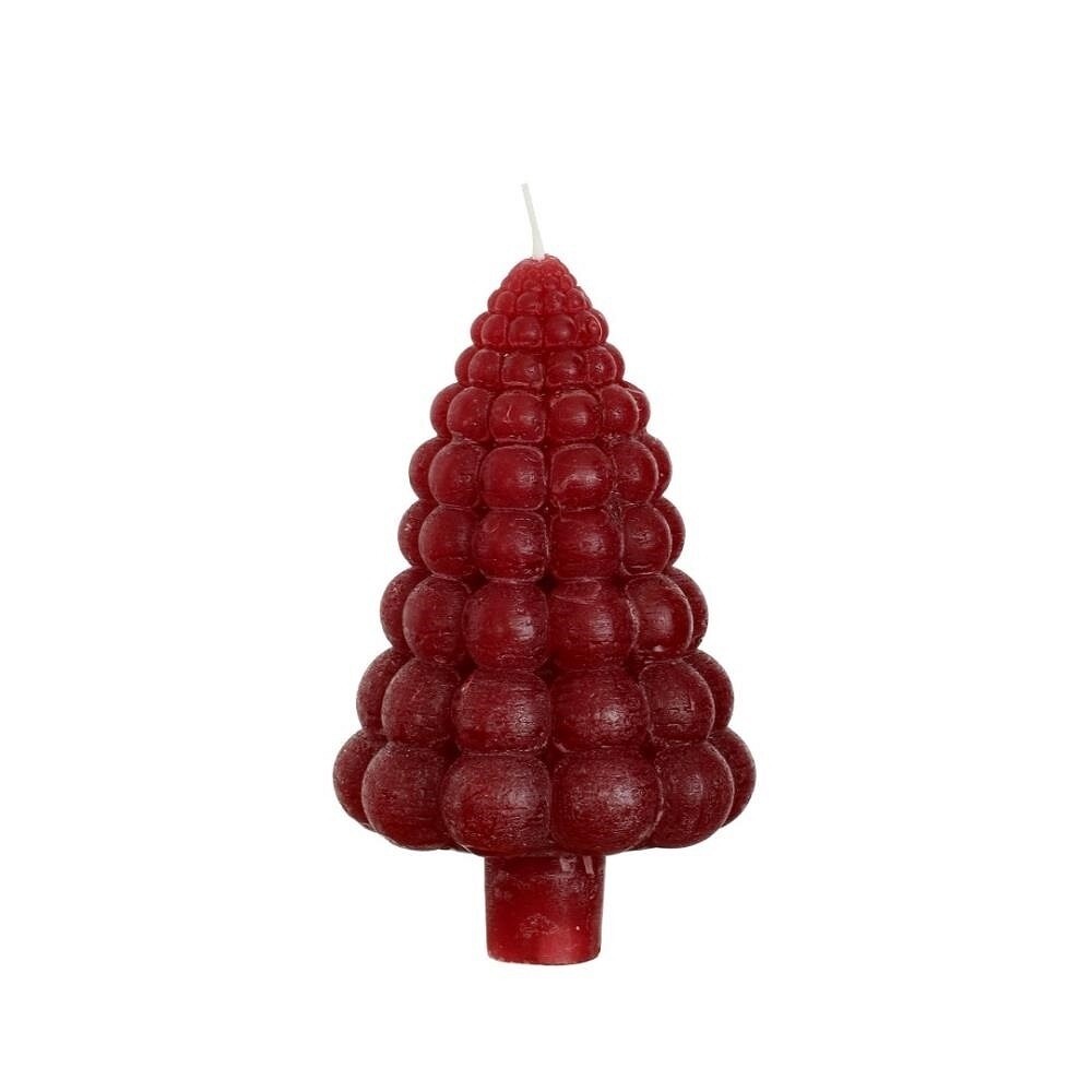 Boom bubbel kaars rood