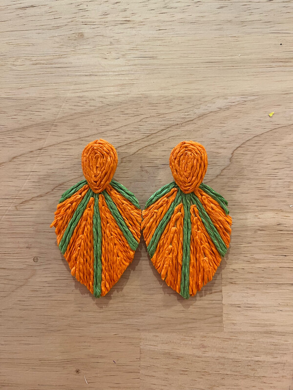 Oorbellen Ibiza Orange-Green