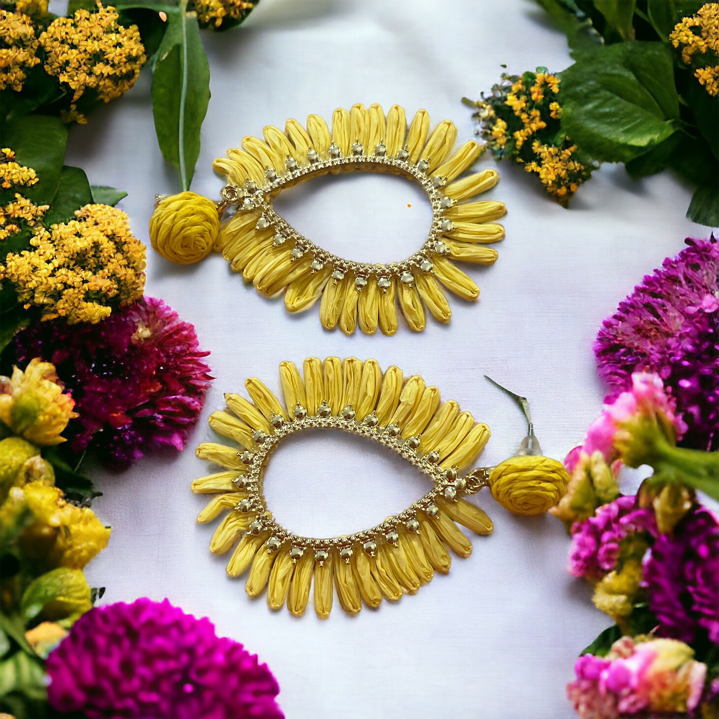 Oorbellen Yellow Sun