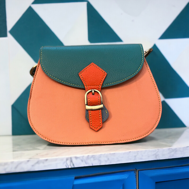 Tasje Jay Leder Green Blush