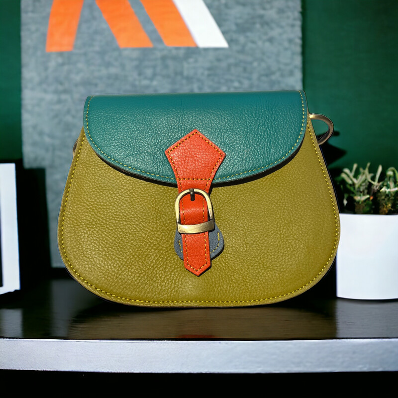 Tasje Jay Leder Touch Of Moss