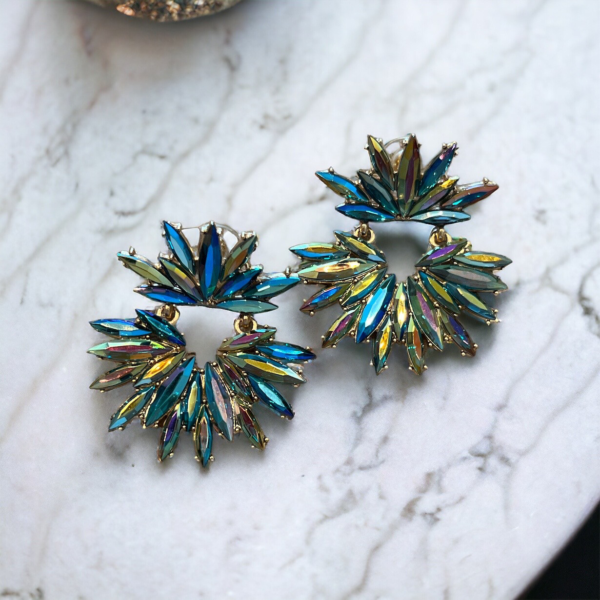 Oorbellen Glitter Star Retro