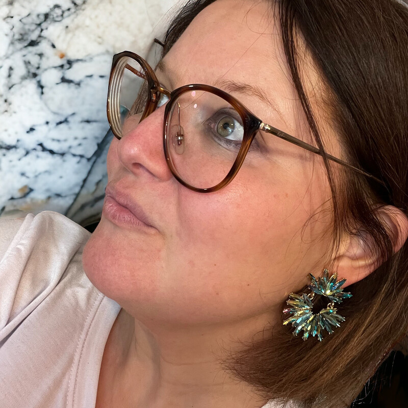 Oorbellen Glitter Star Retro