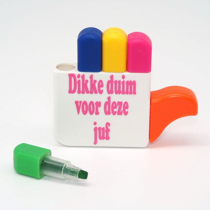 Markeerstiften Dikke Duim Voor Deze Juf