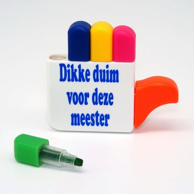 Markeerstiften Dikke Duim Voor Deze Meester