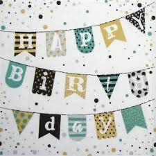 Napkin 33 Birthday Garland Green