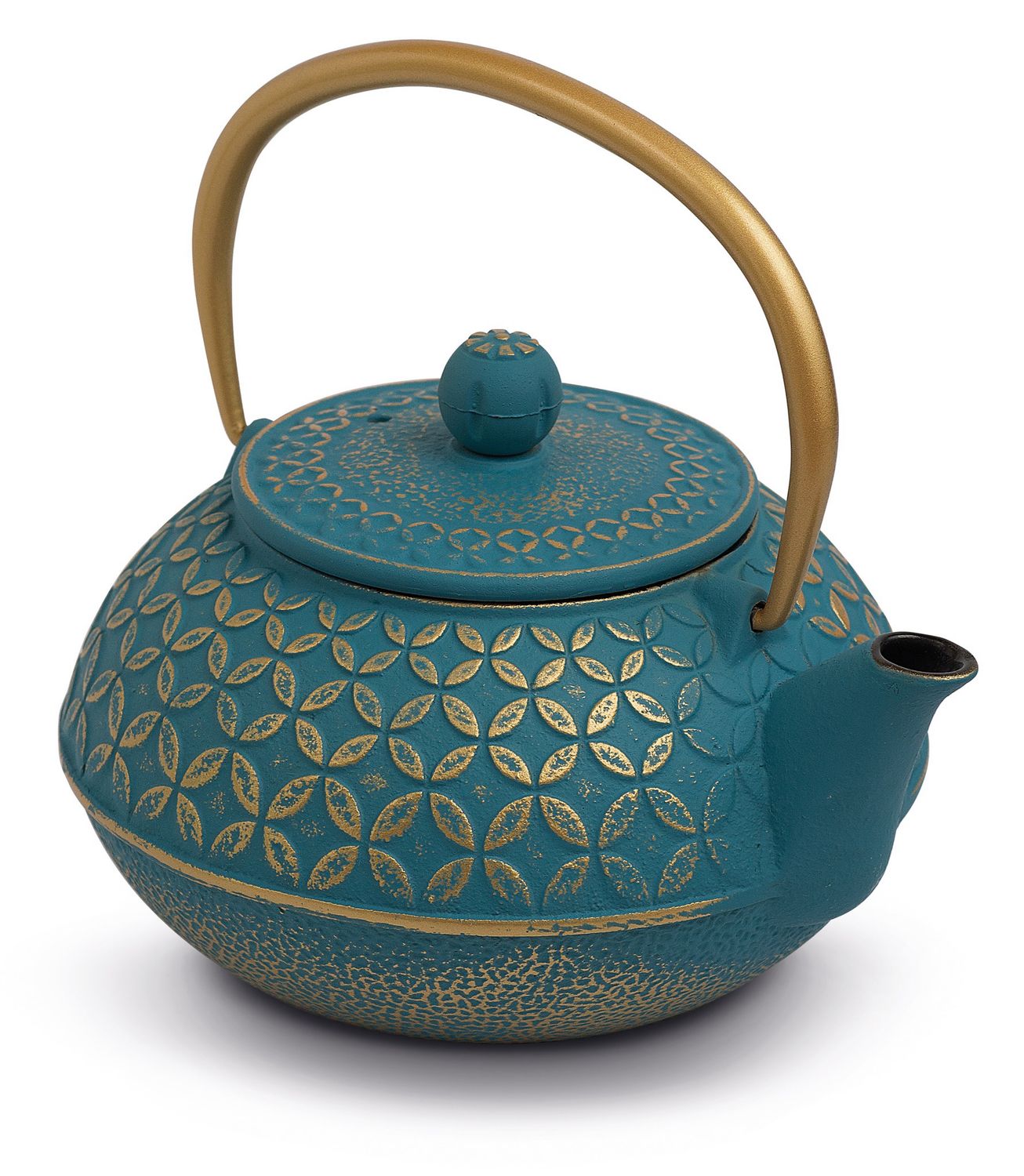 Gietijzeren Theepot 600ml Turquoise