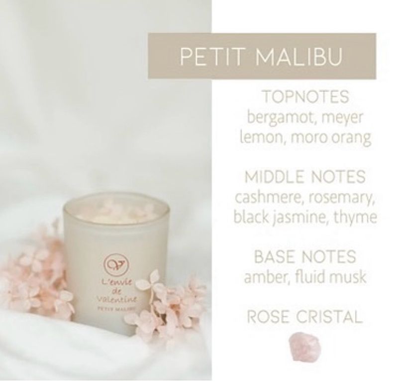 Geurstokjes Petit Malibu met Rose Chrystal